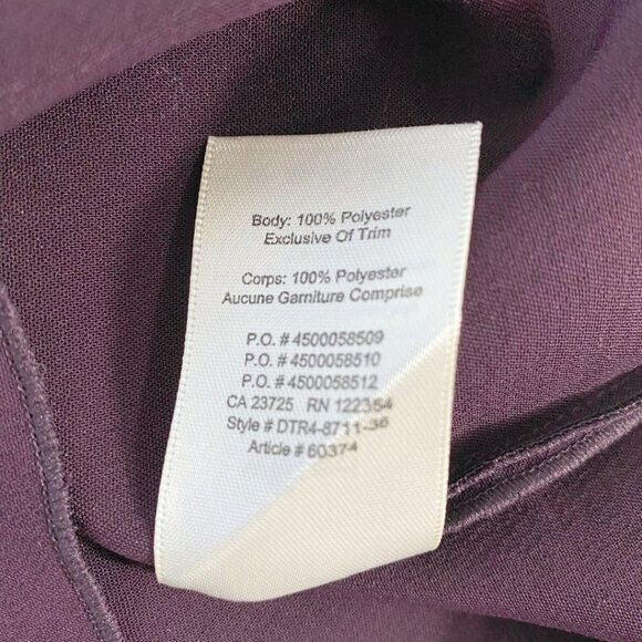 ARITZIA WILFRED PLUM SPAGHETTI SLEEVES MINI DRESS - 4 - Picture 9 of 9